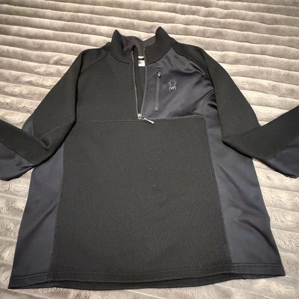 Spyder Black Quarter-Zip Pullover